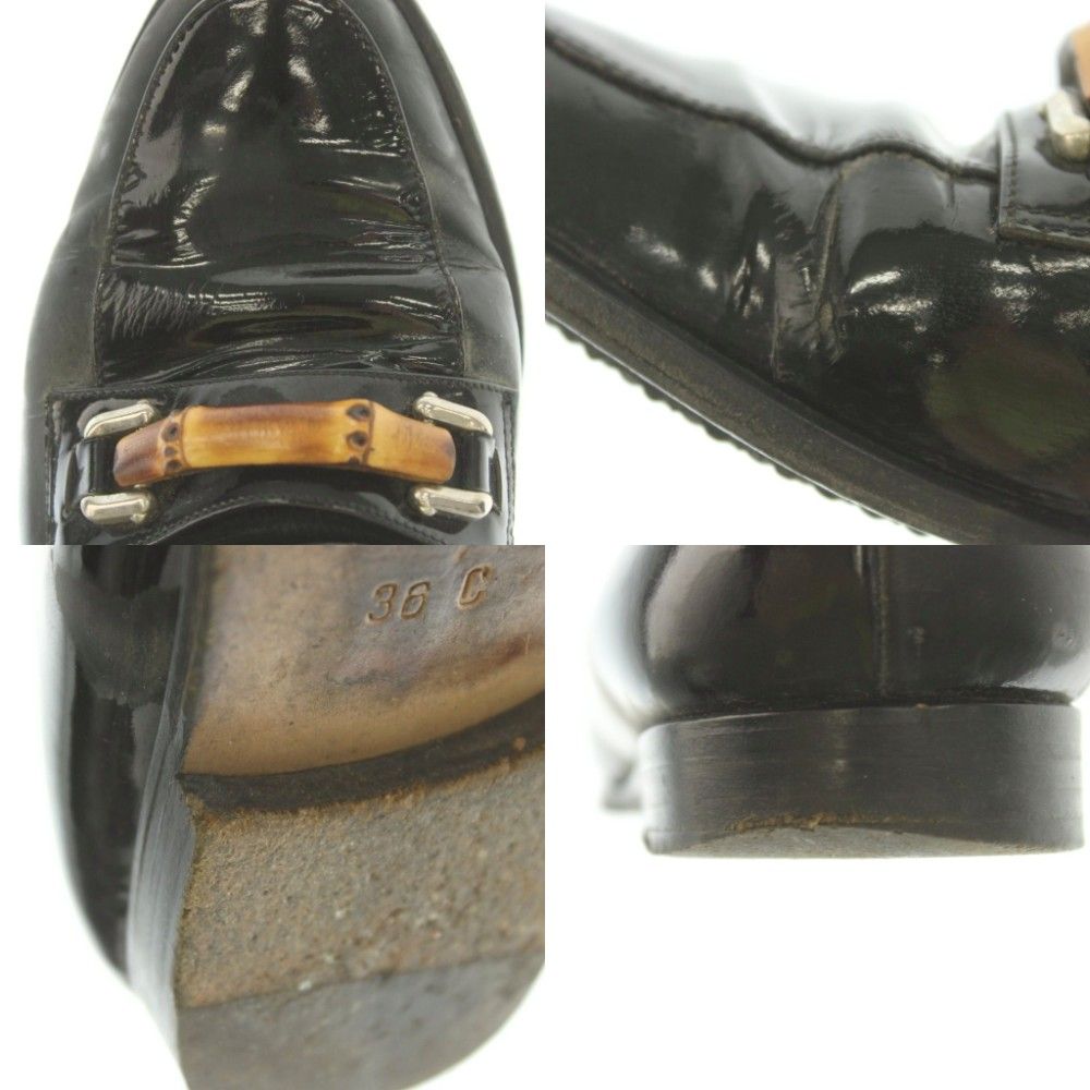 Gucci Loafers Leather Bamboo Motif Black — view 8