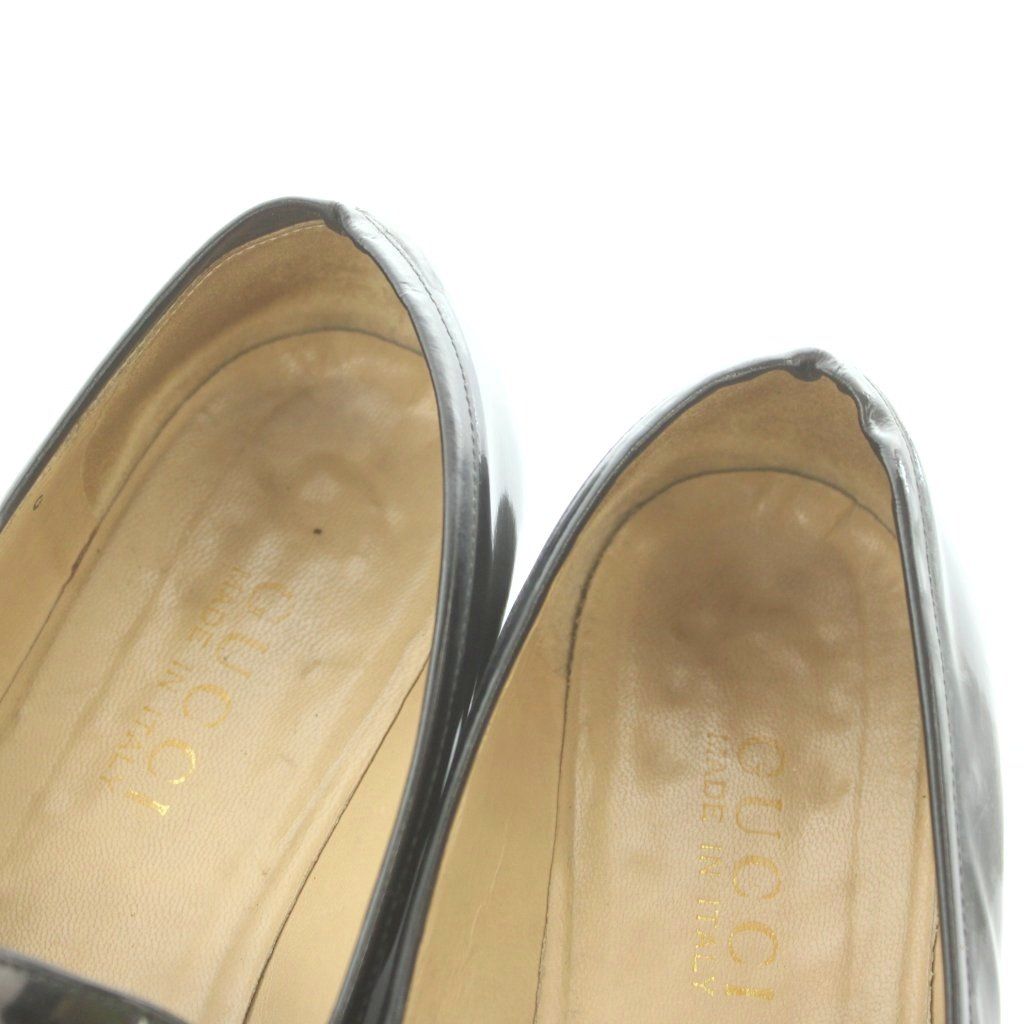 Gucci Loafers Leather Bamboo Motif Black — view 4