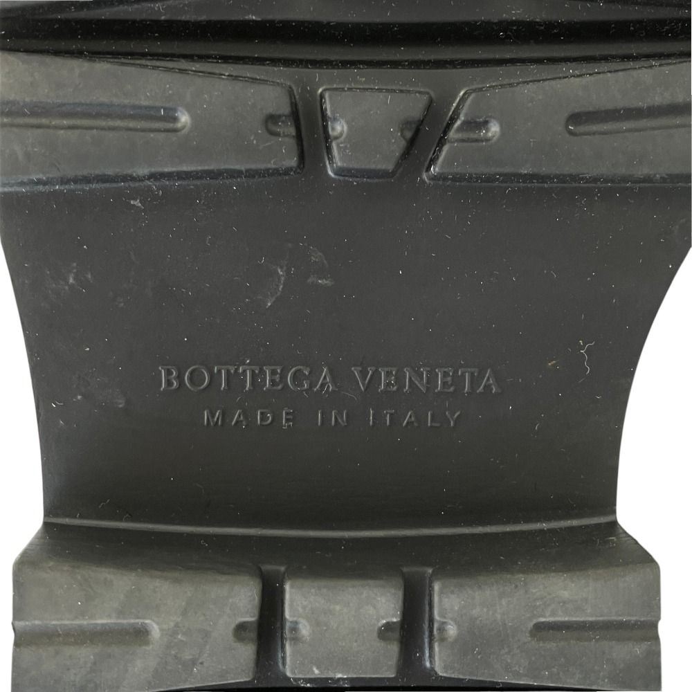 Bottega Veneta Leather Rug Boots Side Gore Chelsea Black — view 8