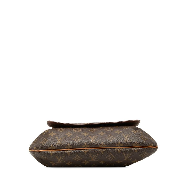 Louis Vuitton Monogram Musette Crossbody Shoulder Bag Brown Leather — view 3