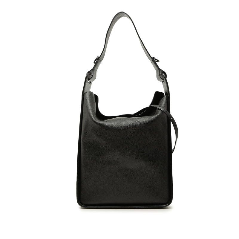 Balenciaga North South Tote Shoulder Bag 2-Way Black Leather