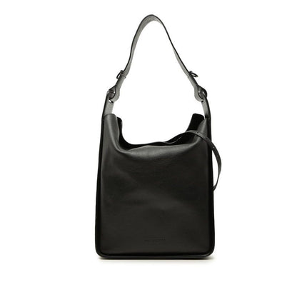 Balenciaga North South Tote Shoulder Bag 2-Way Black Leather