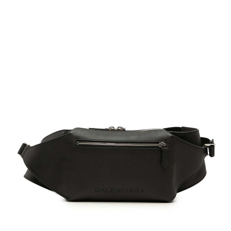 Balenciaga Belt Bag Black Leather