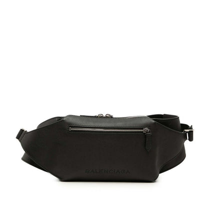 Balenciaga Belt Bag Black Leather