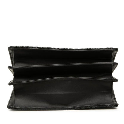 Bottega Veneta Intrecciato Handle Black Leather Handbag — view 3