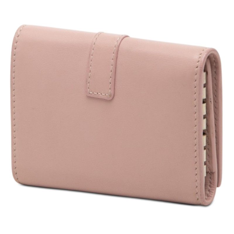 Saint Laurent YSL Logo Case Pink Leather Card Holder — view 2