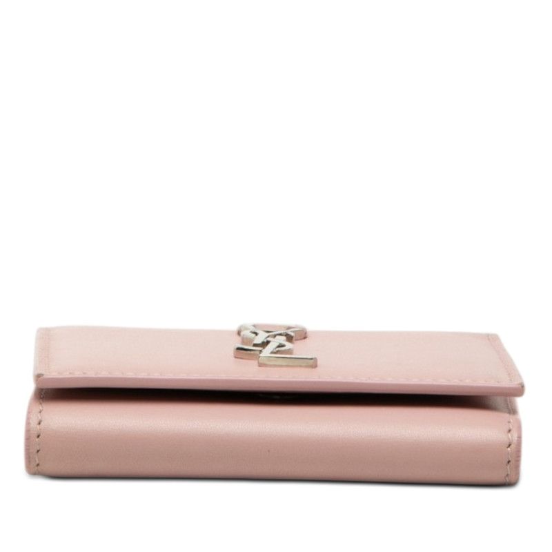 Saint Laurent YSL Logo Case Pink Leather Card Holder — view 3