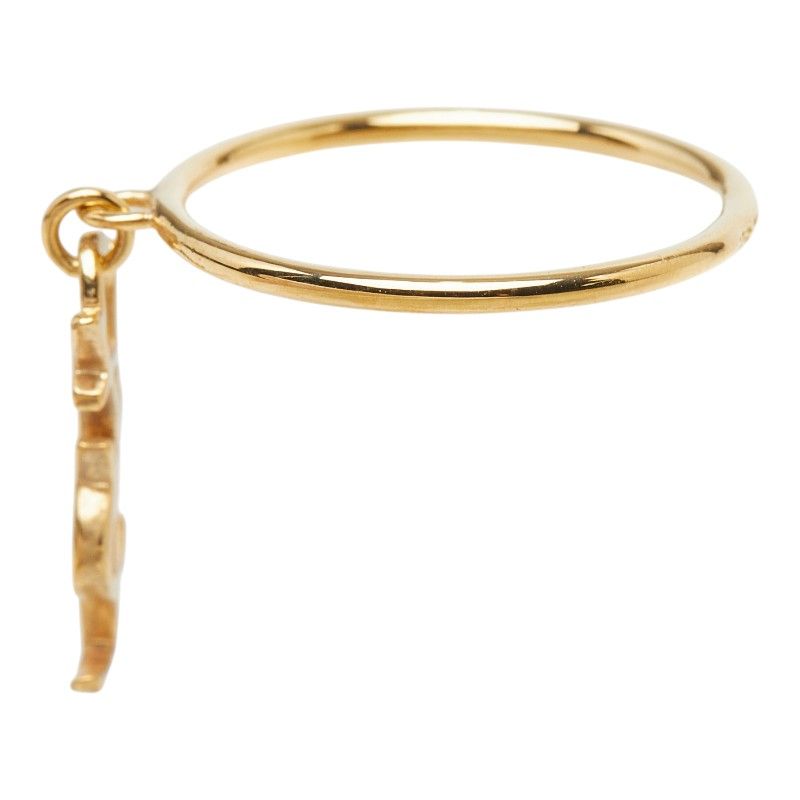 Saint Laurent YSL Logo Ring Gold Silver Plated — view 3