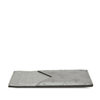 Louis Vuitton Monogram Taigarama Coin Card Holder Fragment Case Gray — view 3