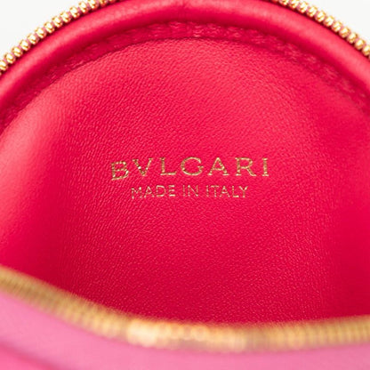 Bvlgari Serpenti Cabochon Mini Chain Shoulder Bag Pochette Pink Leather — view 5