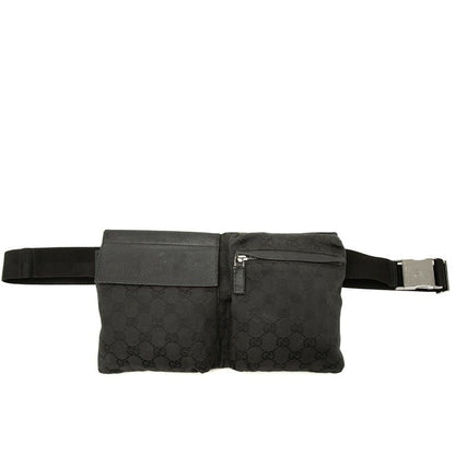 Gucci GG Canvas Waist Bag Black