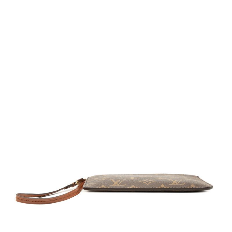 Louis Vuitton Loop Hobo Pouch Clutch Brown Leather — view 3