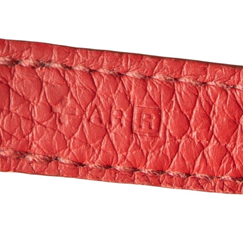 Hermes Picotin Lock PM Red Silver Taurillon Clemence Handbag — view 6