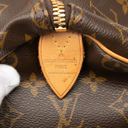 Louis Vuitton Monogram Keepall 50 Boston Bag Brown Leather — view 4