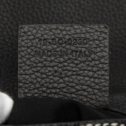 Dior Shawn Stussy Saddle Crossbody Shoulder Bag Black Leather — view 8