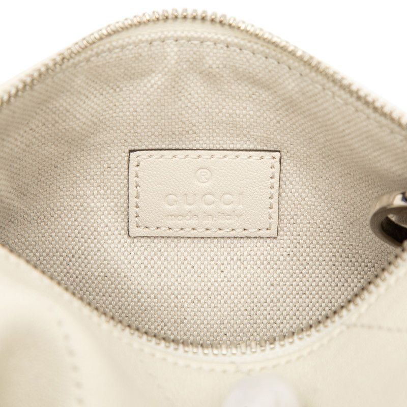 Gucci Blondie Handle Shoulder Bag White Leather — view 5