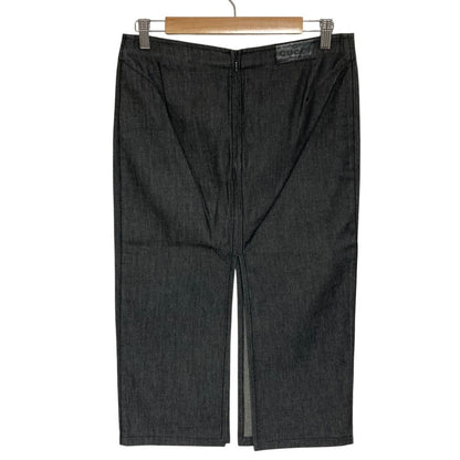 Gucci Tom Ford Era Slit Denim Tight Skirt Gray 42 — view 2