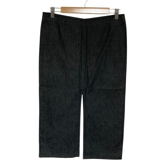 Gucci Tom Ford Era Slit Denim Tight Skirt Gray 42