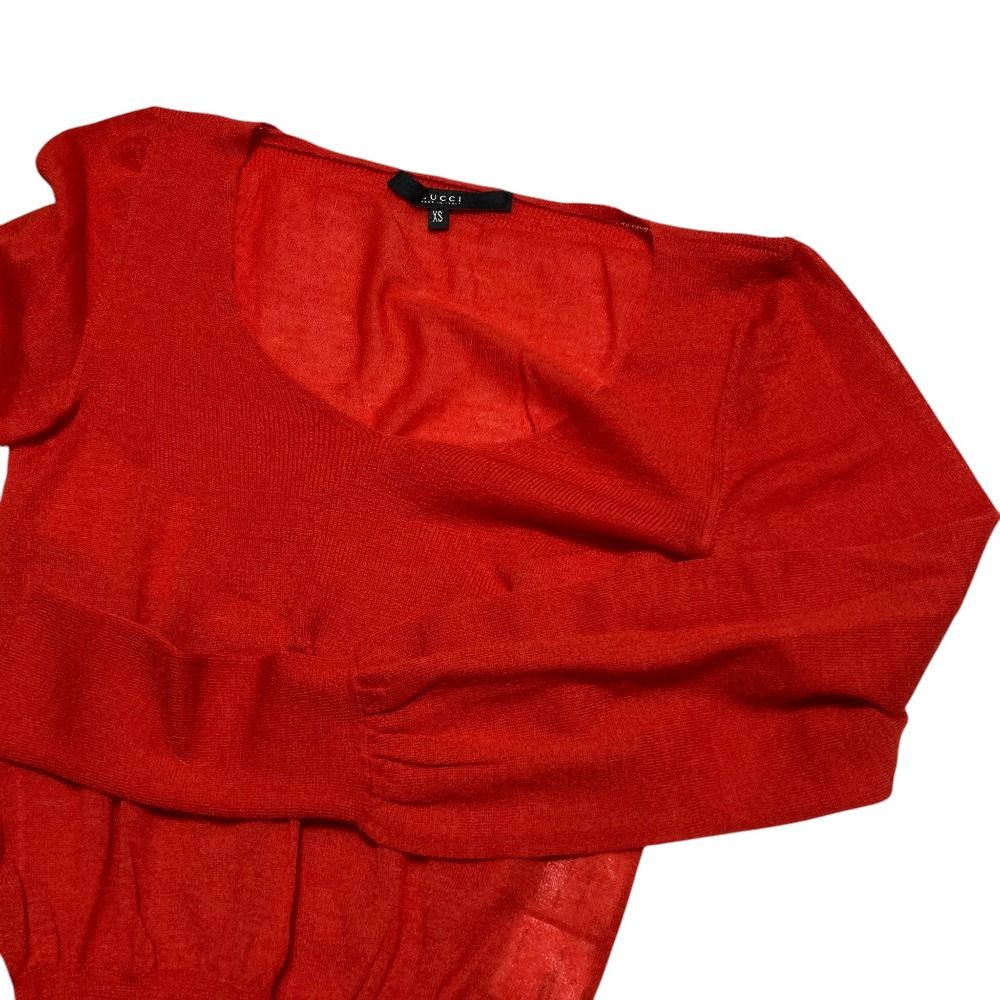 Gucci Tom Ford Era 100% Cashmere Short Knit Sweater XS — view 3