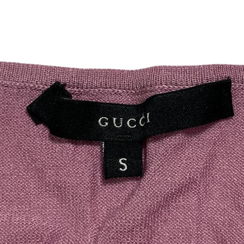 Gucci Tom Ford Era Cropped Knit Camisole Pink S — view 3