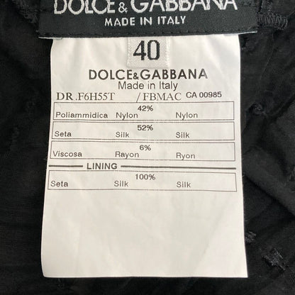 Dolce & Gabbana Tulle Sheer Dress Black 40 — view 6