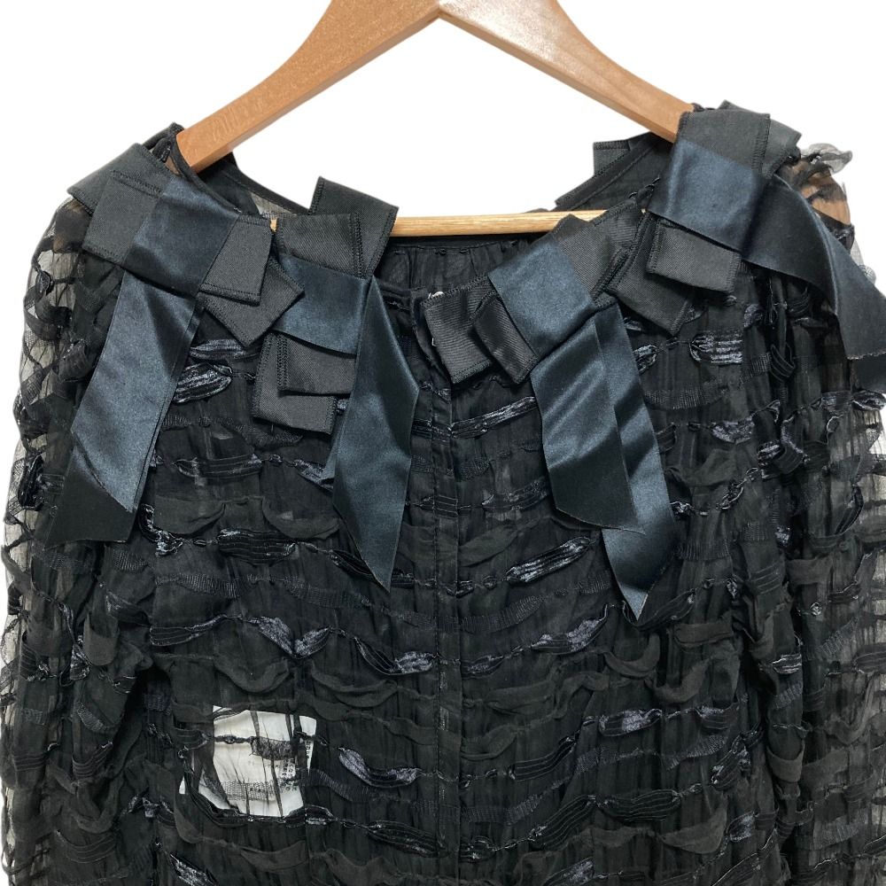 Dolce & Gabbana Tulle Sheer Dress Black 40 — view 4