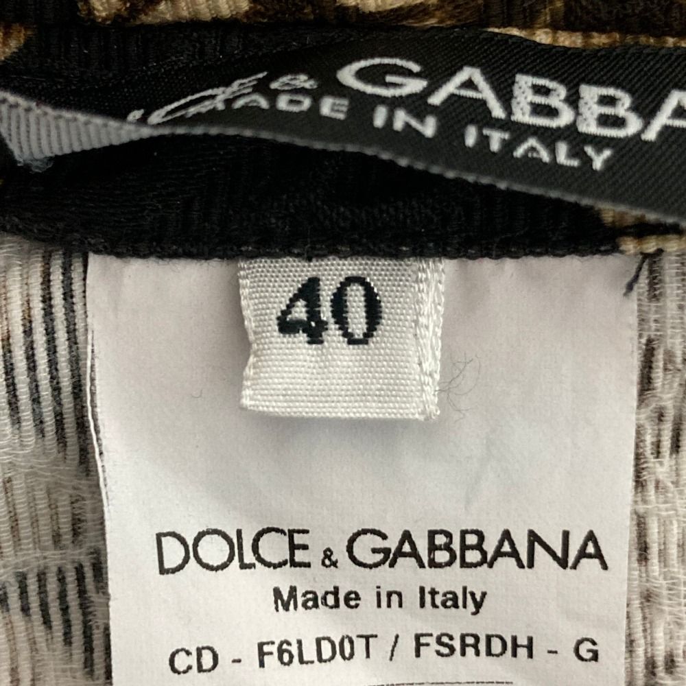 Dolce & Gabbana Ancient Coin Pattern Embossed Sleeveless Dress Black 40 — view 6