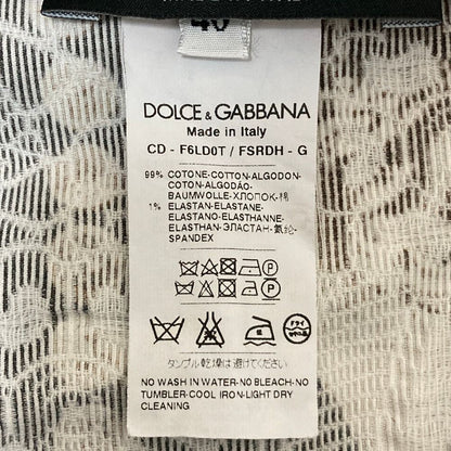 Dolce & Gabbana Ancient Coin Pattern Embossed Sleeveless Dress Black 40 — view 7