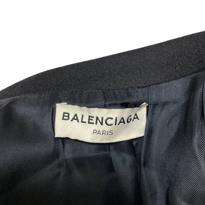 Balenciaga Wool Melton Chesterfield Black Jacket 34 — view 6