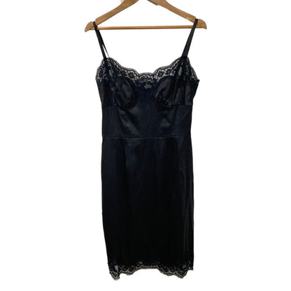 Dolce & Gabbana Flower Embroidered Mesh Dress Black 36 — view 3
