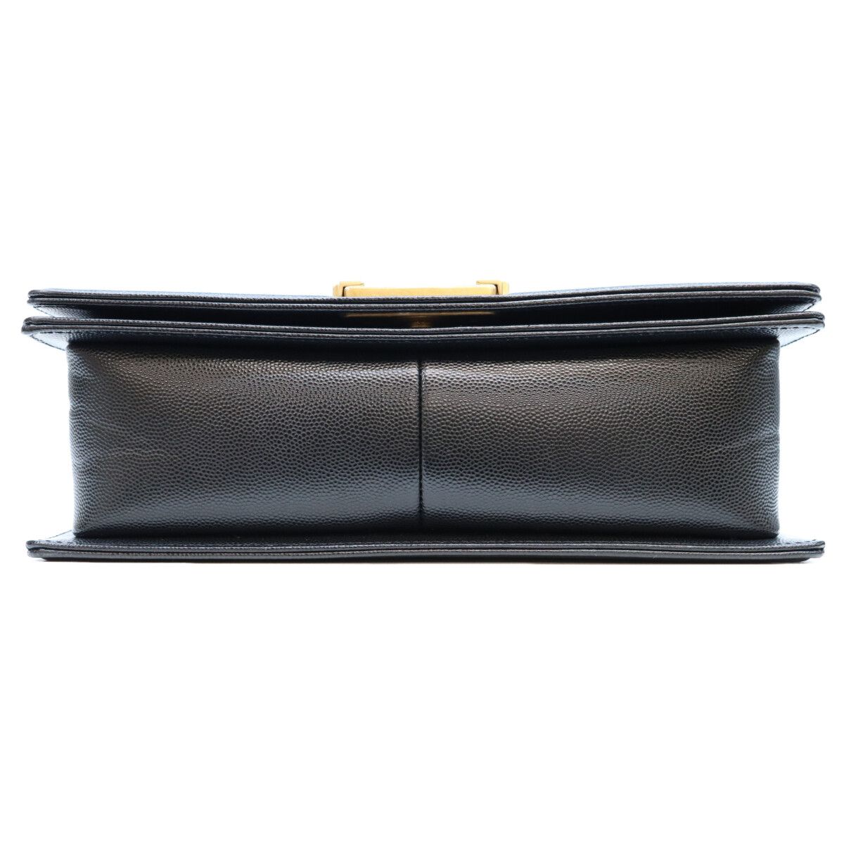 Chanel Black Caviar Gold Boy 25 Bag — view 5