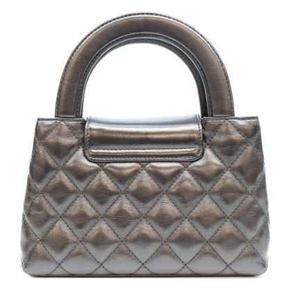 Chanel Black Calfskin Quilted Mini Shopping Shoulder Bag — view 3