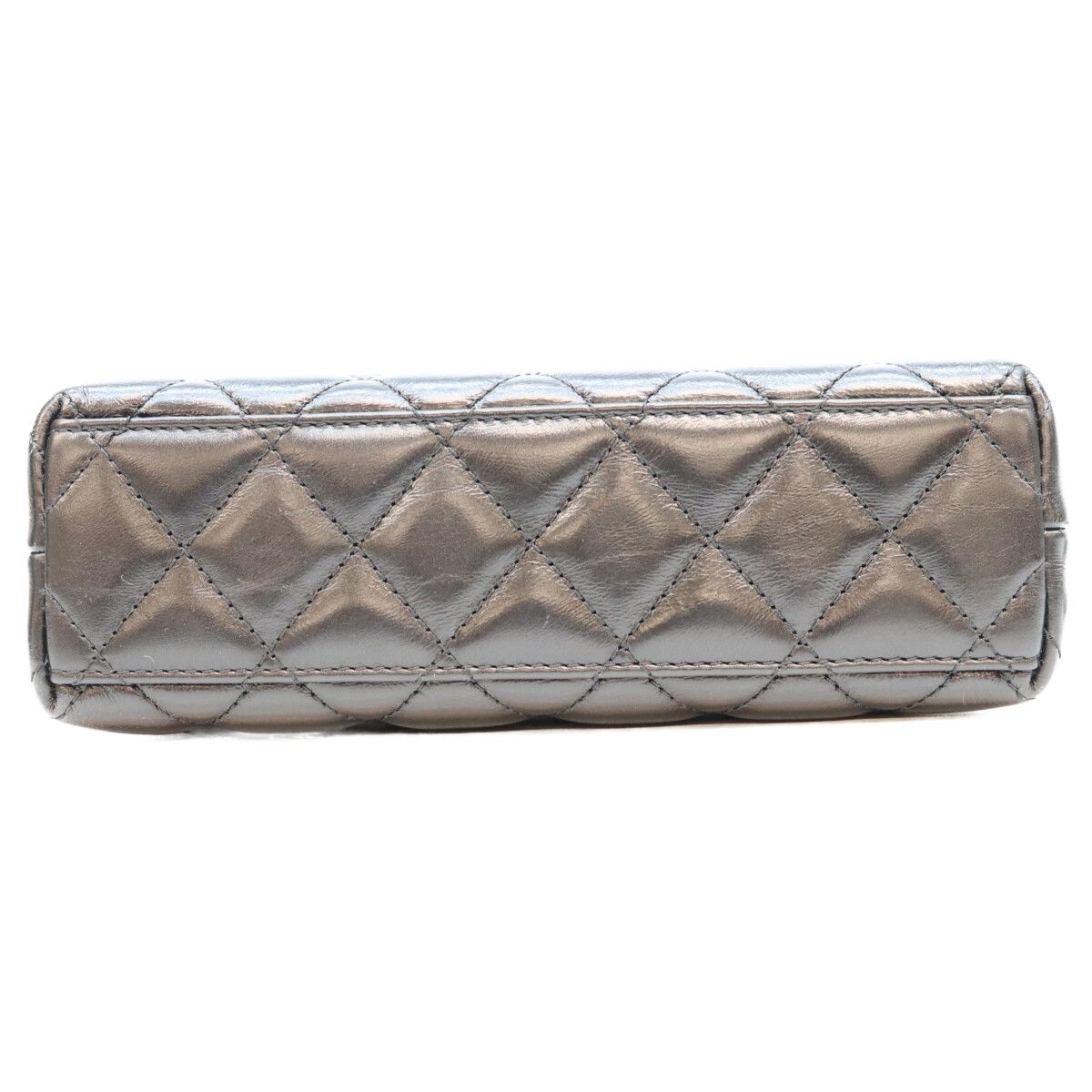 Chanel Black Calfskin Quilted Mini Shopping Shoulder Bag — view 5