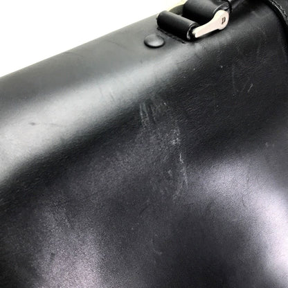 Prada Handle Vintage Nylon Leather Black Handbag — view 6