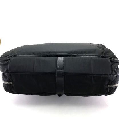 Prada Handle Vintage Nylon Leather Black Handbag — view 3