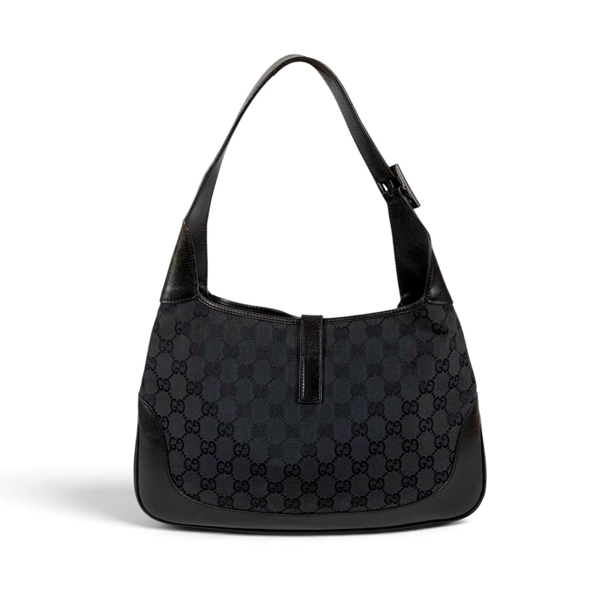 Gucci Jackie Hobo GG Canvas Black Line Shoulder Bag — view 2