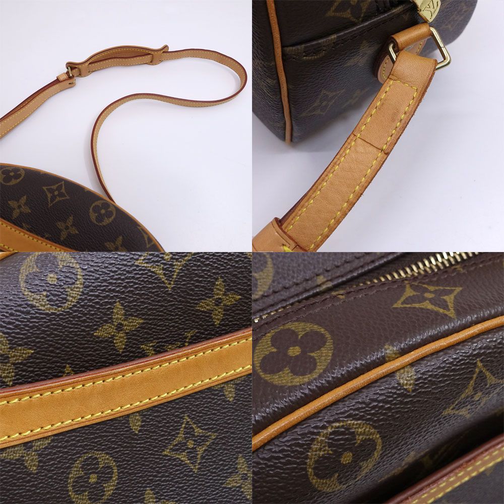 Louis Vuitton Blois Shoulder Bag Monogram Canvas Brown Gold — view 7