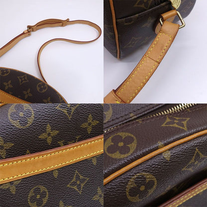 Louis Vuitton Blois Shoulder Bag Monogram Canvas Brown Gold — view 7