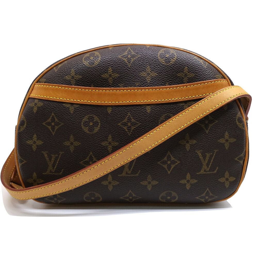 Louis Vuitton Blois Shoulder Bag Monogram Canvas Brown Gold
