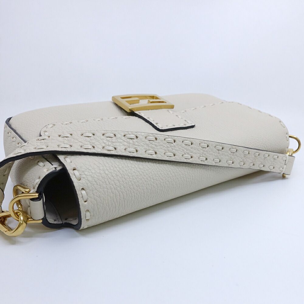Miu Miu Beau Bag Large Handle Leather Cognac Brown Gold — view 3