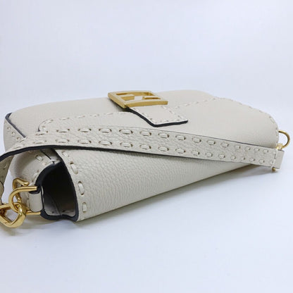 Miu Miu Beau Bag Large Handle Leather Cognac Brown Gold — view 3