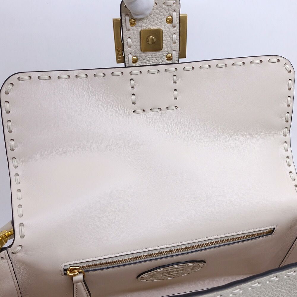 Miu Miu Beau Bag Large Handle Leather Cognac Brown Gold — view 7