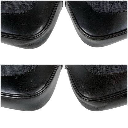 Gucci Jackie Hobo GG Canvas Black Line Shoulder Bag — view 5
