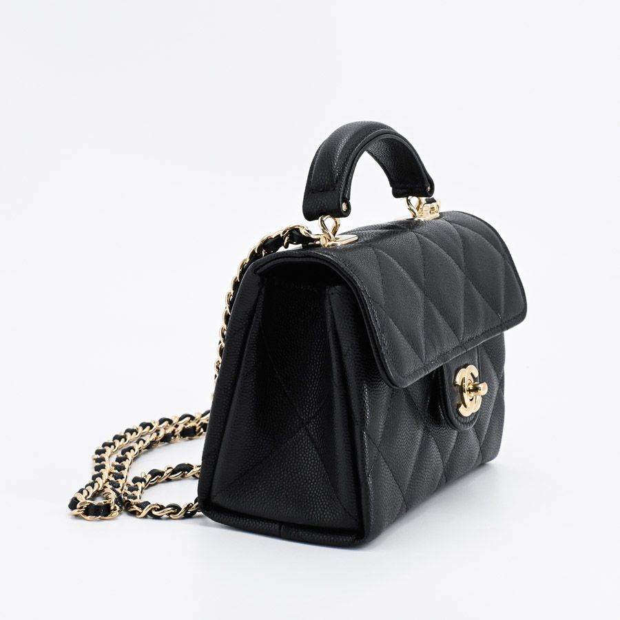 Chanel Shoulder Bag Top Handle Mini Clutch — view 2