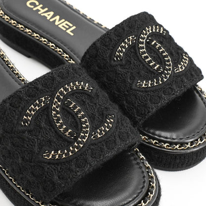 Chanel Shoes Sandals Black — view 6