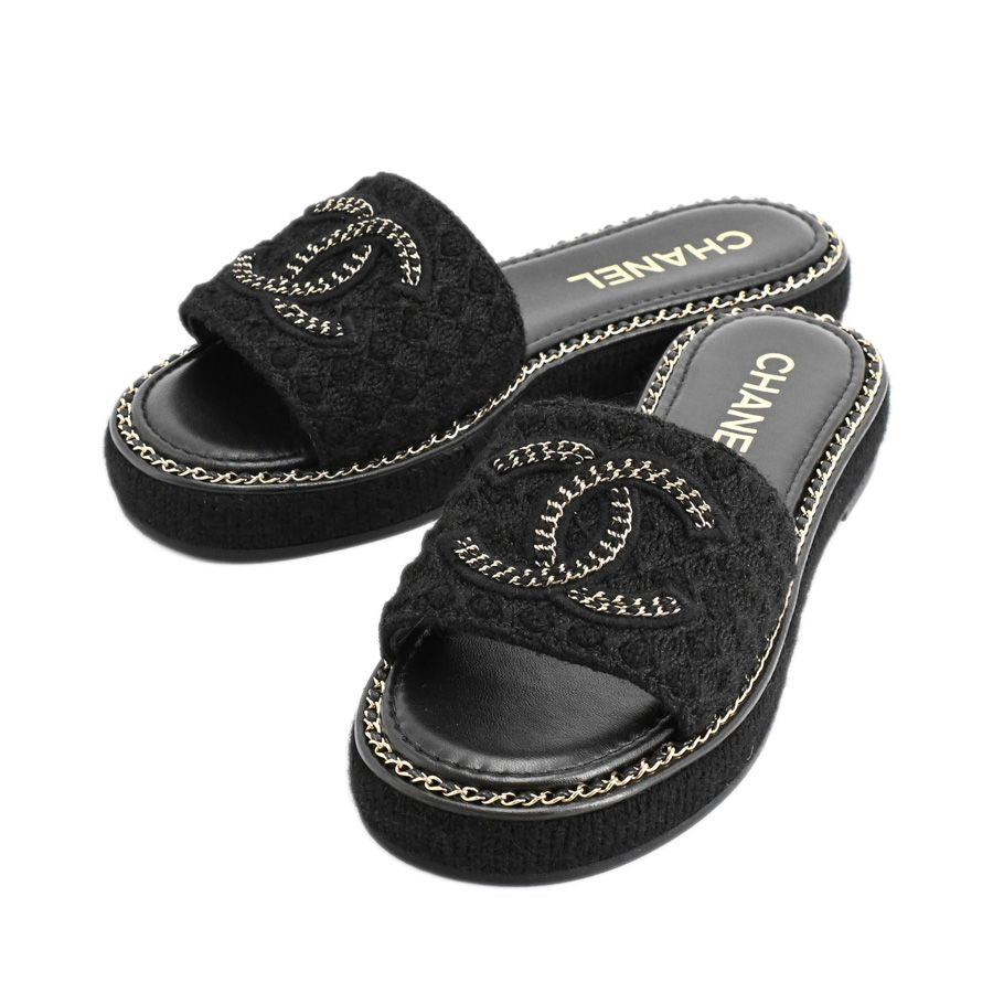 Chanel Shoes Sandals Black