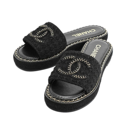 Chanel Shoes Sandals Black
