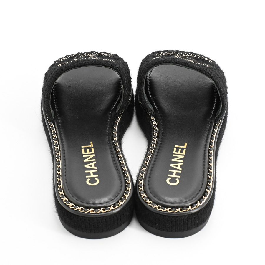 Chanel Shoes Sandals Black — view 3