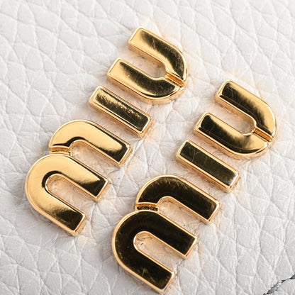 Miu Miu Compact Wallet Vitello Daino Leather — view 8