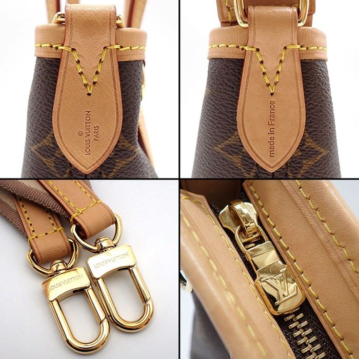 Louis Vuitton Shoulder Bag Neverfull BB Brown Beige Monogram Canvas Vachetta — view 7